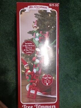 Mr. Christmas Elves On Ladder